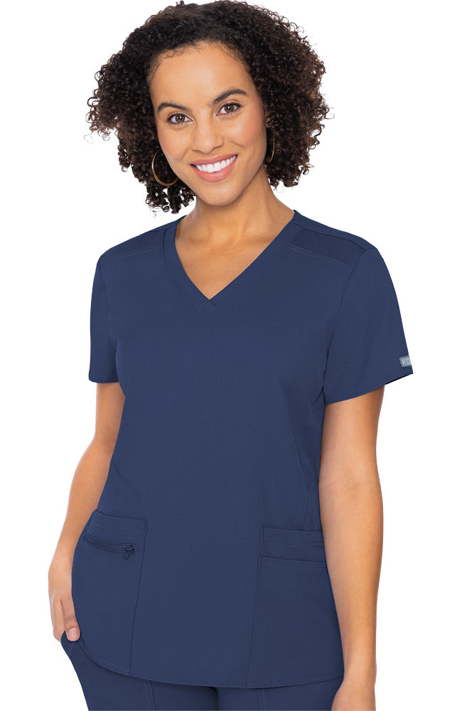 Med Couture Touch V-Neck Knit Back Top
