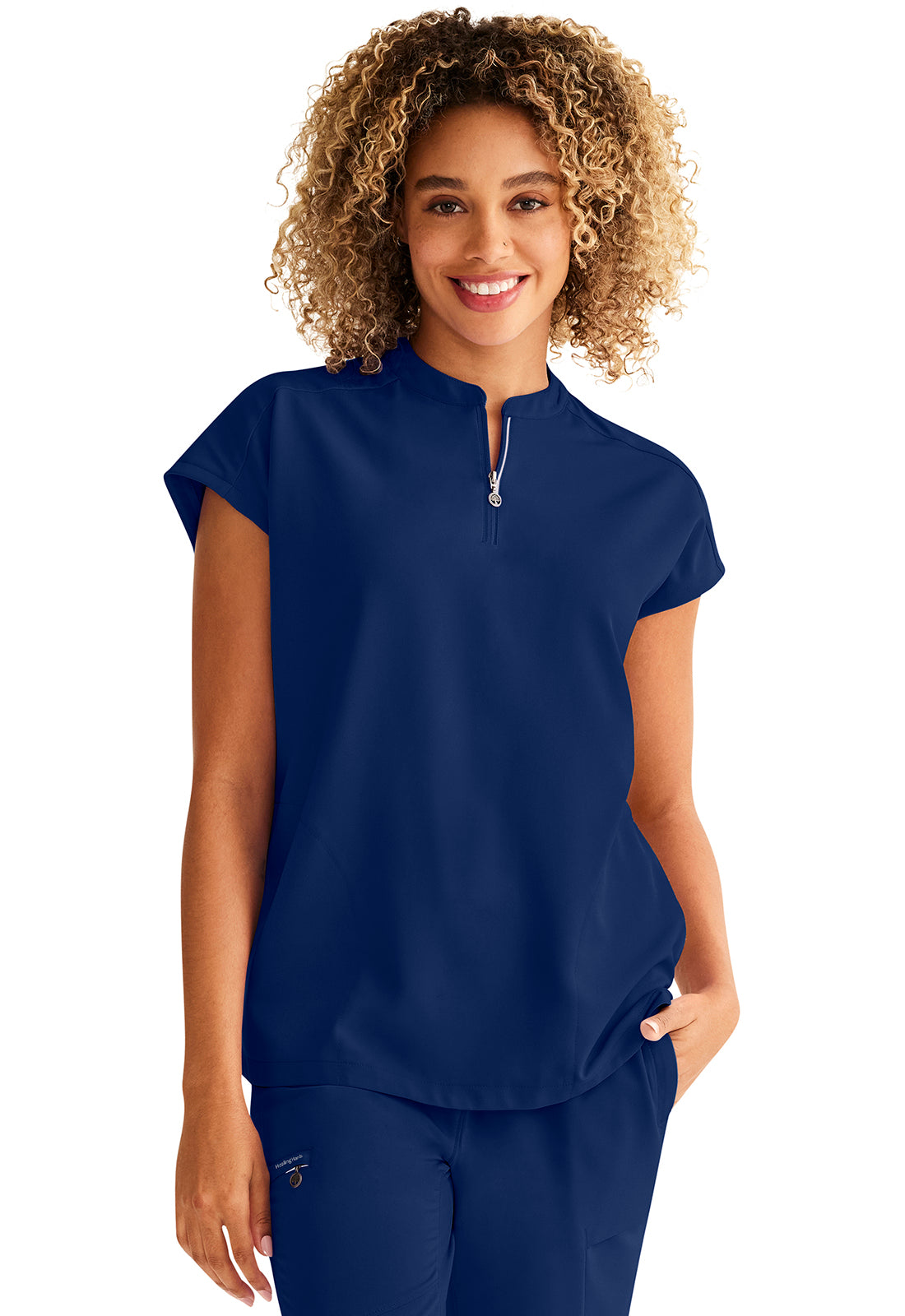 Healing Hands 360 Sandy Mandarin Zipper Top