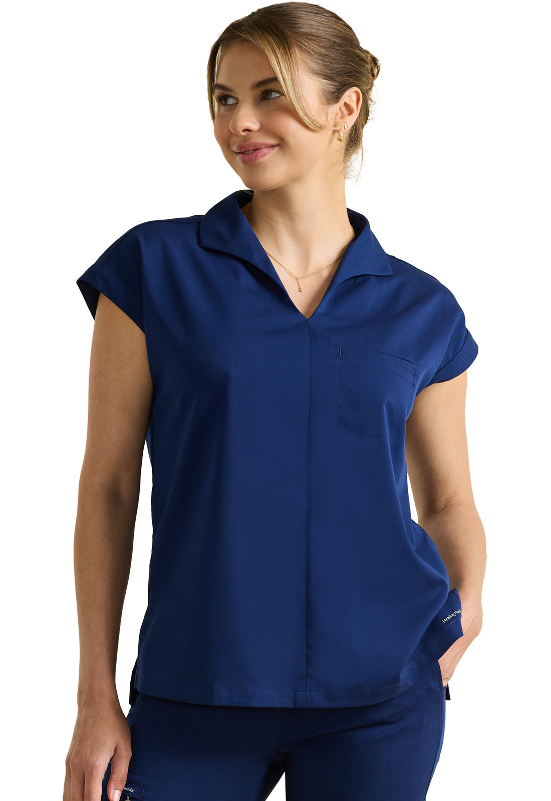 Healing Hands Purple Label Jazz Collared Tuckable Top