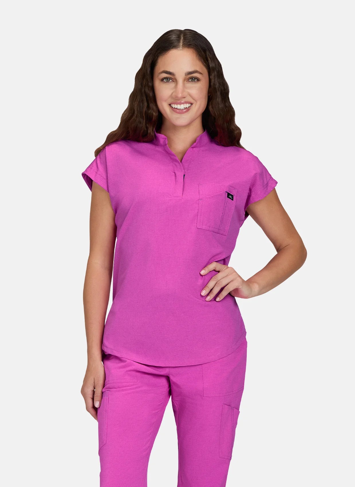 Koi Solis Catrin Dolman Sleeve Mandarin Collar Scrub Top