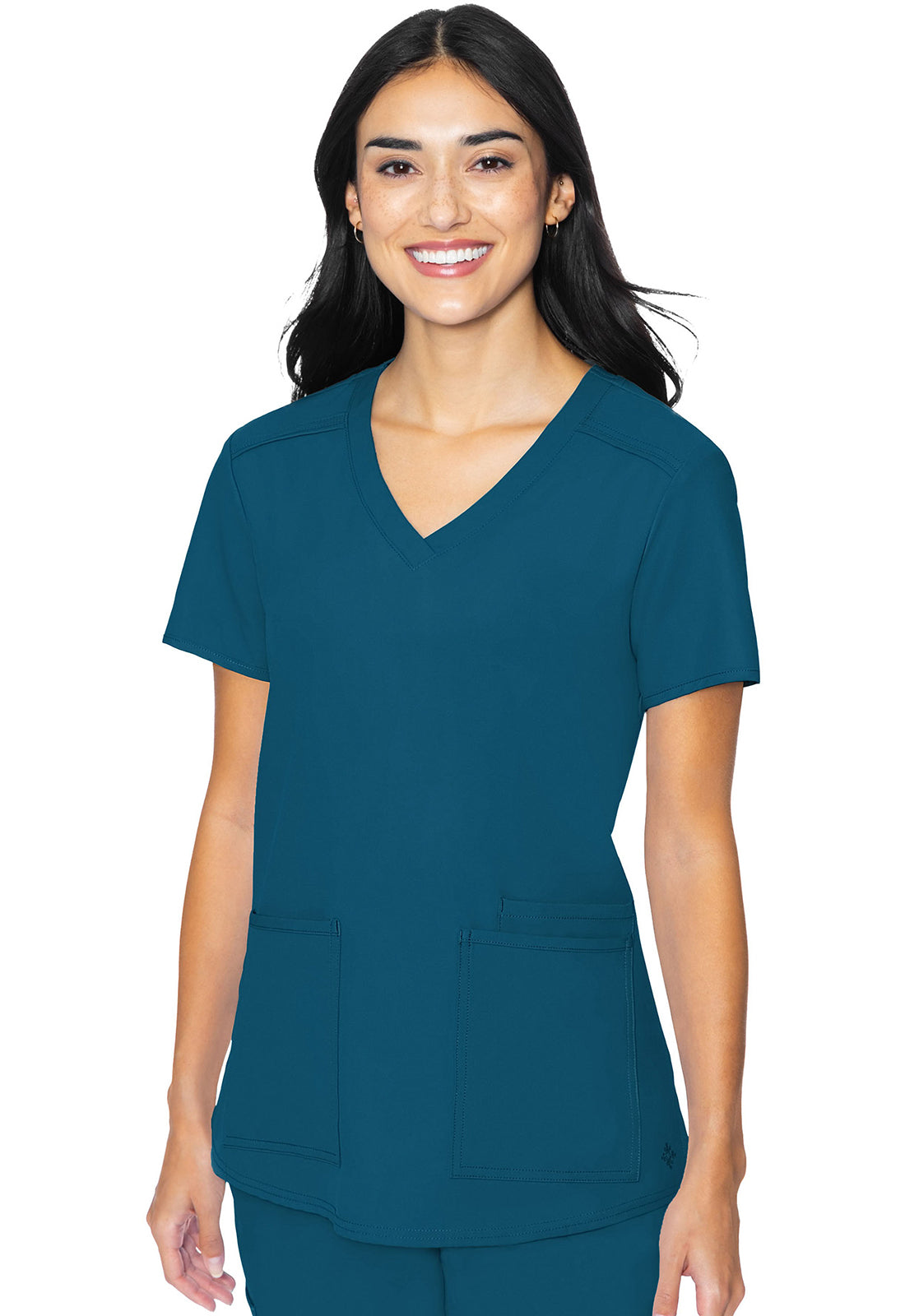 MedCouture Insight 3 Pocket V Neck Top