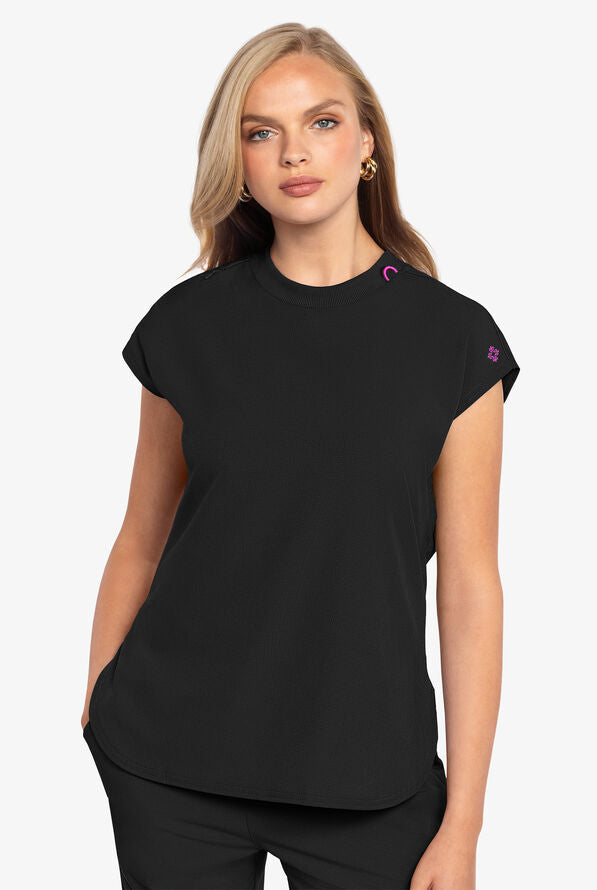 Med Couture Amp Women's Tuck in Round Neck Scrub Top