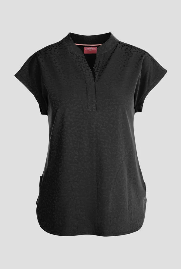 Zavate Ava Therese Cheetah Jacquard Dolman Sleeve Top