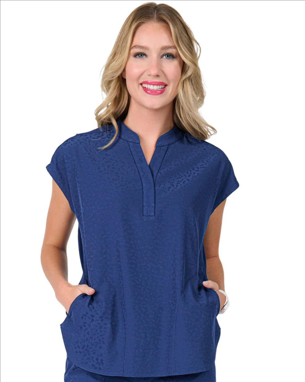 Zavate Ava Therese Cheetah Jacquard Dolman Sleeve Top