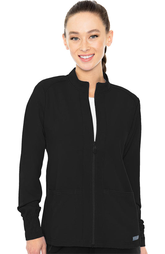 Med Couture Insight Zip Front Warm Up Scrub Jacket