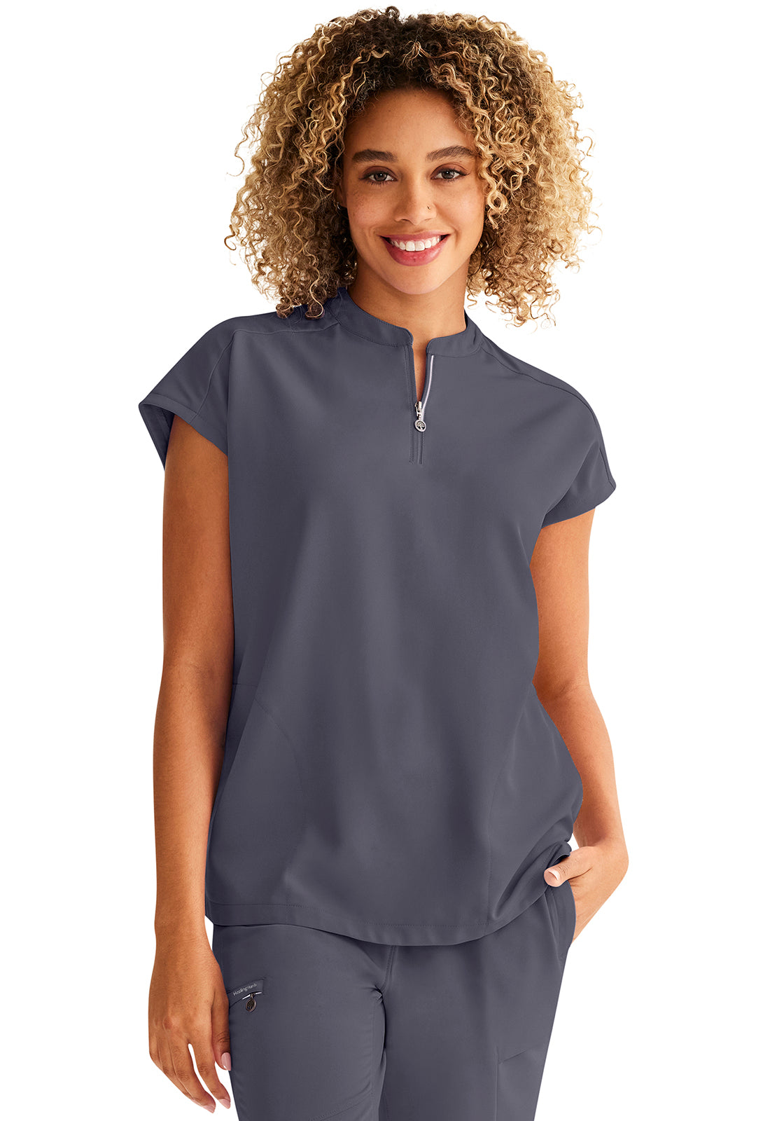 Healing Hands 360 Sandy Mandarin Zipper Top