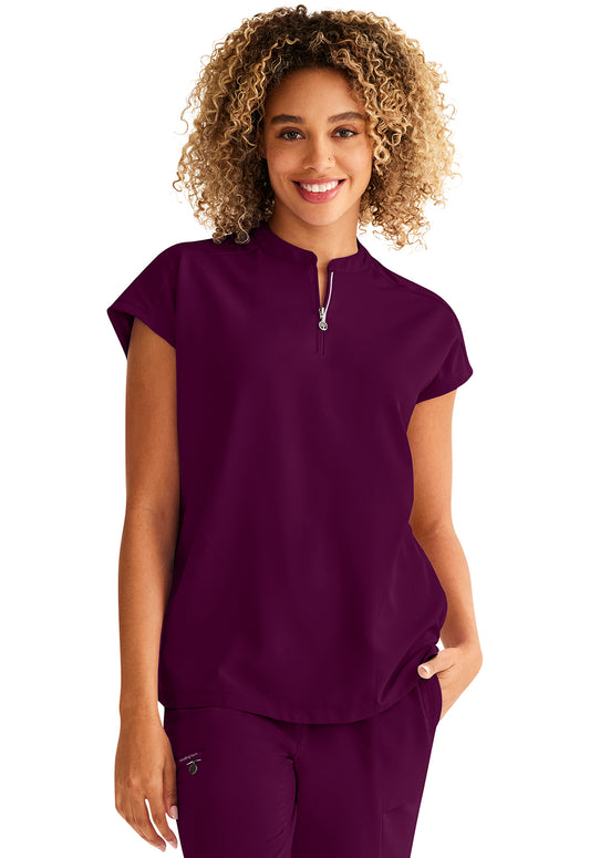 Healing Hands 360 Sandy Mandarin Zipper Top