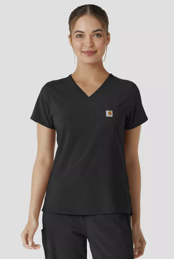 Carhartt Cross-Flex Force Women's 1-Pocket Tuck In Scrub Top