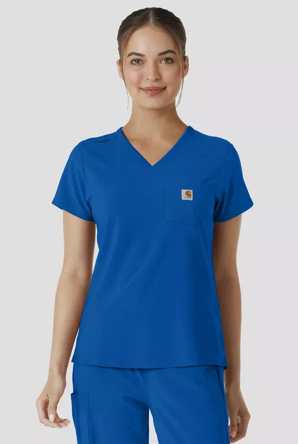 Carhartt Cross-Flex Force Women's 1-Pocket Tuck In Scrub Top