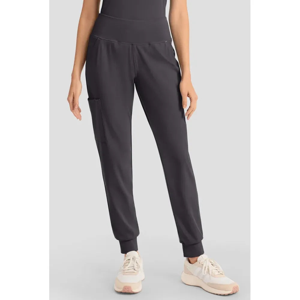 Cherokee Achieve Women's 5-Pocket Cargo Jogger Knit Scrub Pants