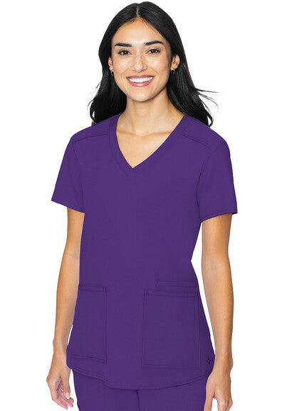 Med Couture Insight 4-Pocket V-Neck Scrub Top