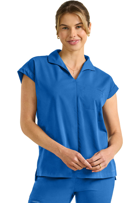 Healing Hands Purple Label Jazz Collared Tuckable Top