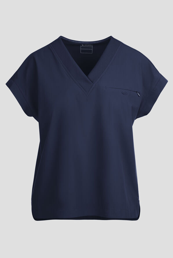 Cherokee Infinity Pursuit Women's 1-Pocket V-Neck Dolman Sleeve Scrub Top