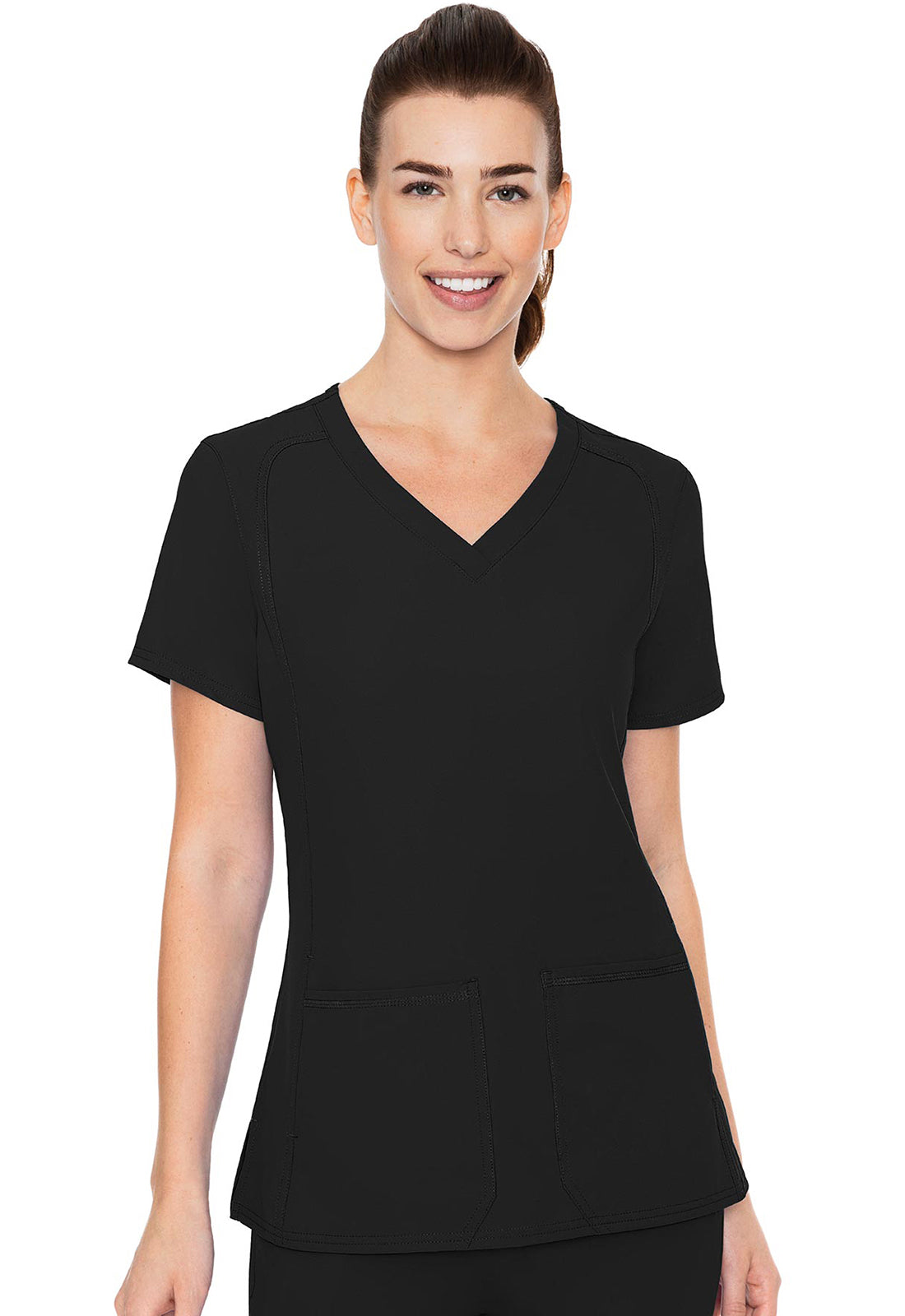 Med Couture Insight 4-Pocket V-Neck Scrub Top