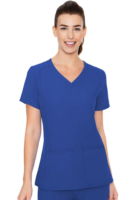 Med Couture Insight 4-Pocket V-Neck Scrub Top