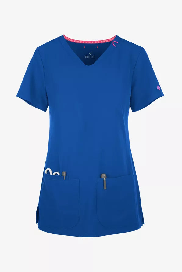 Med Couture Amp V Neck Scrub Top