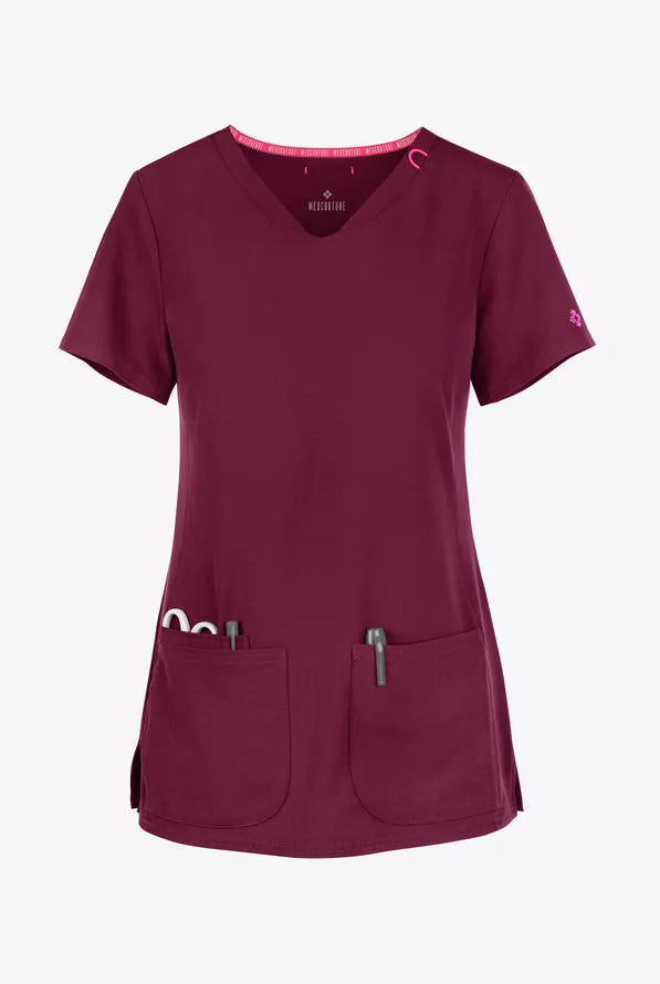 Med Couture Amp V Neck Scrub Top