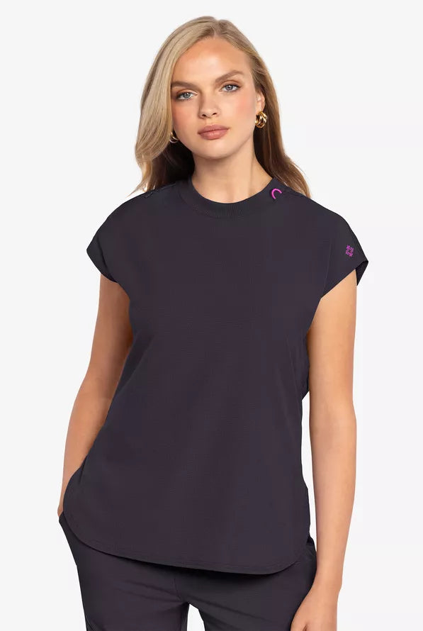 Med Couture Amp Women's Tuck in Round Neck Scrub Top