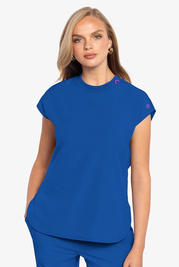 Med Couture Amp Women's Tuck in Round Neck Scrub Top