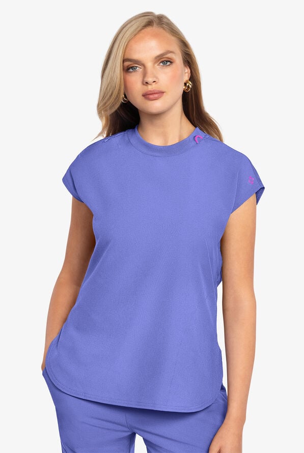 Med Couture Amp Women's Tuck in Round Neck Scrub Top