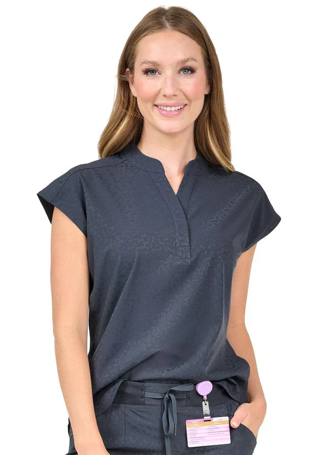 Zavate Ava Therese Cheetah Jacquard Dolman Sleeve Top